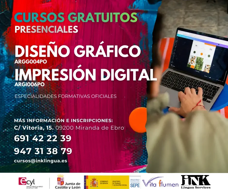 CURSO PRESENCIAL GRATIS: DISEÑO GRÁFICO e IMPRESIÓN DIGITAL