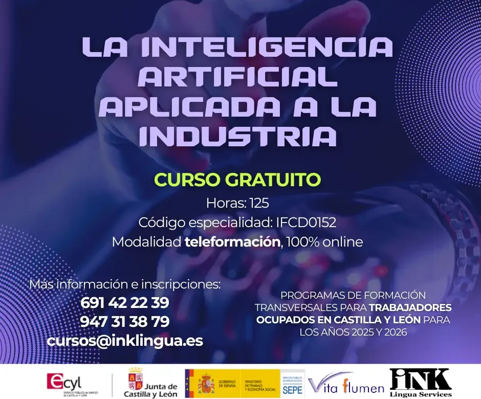 CURSO ONLINE GRATIS: LA INTELIGENCIA ARTIFICIAL APLICADA A LA INDUSTRIA