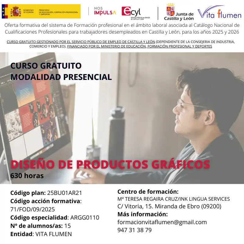 CURSO PRESENCIAL GRATIS: DISEÑO DE PRODUCTOS GRÁFICOS