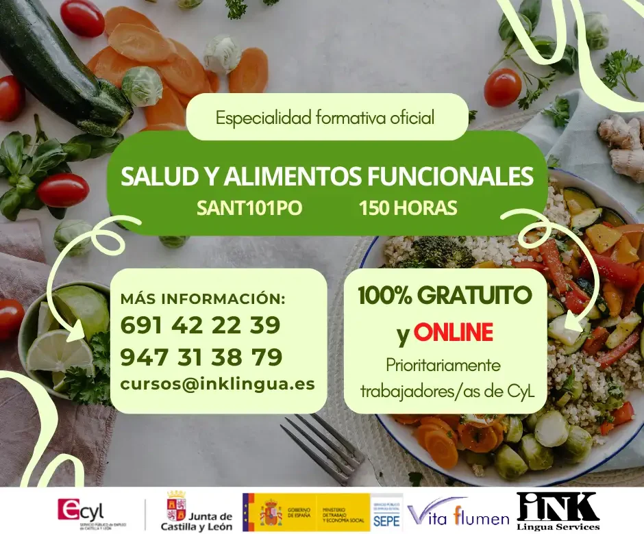 CURSO ONLINE GRATIS: SALUD Y ALIMENTOS FUNCIONALES