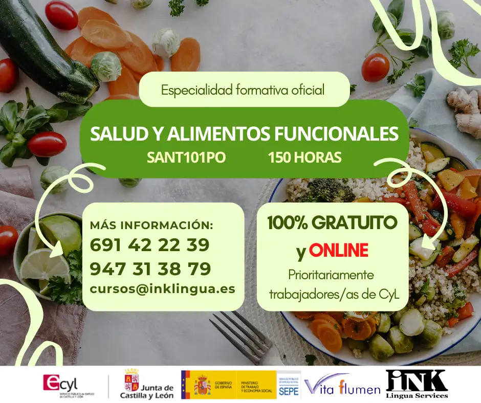 CURSO ONLINE GRATIS: SALUD Y ALIMENTOS FUNCIONALES